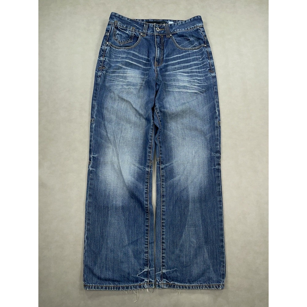 Vintage Y2K Rocawear Baggy Jeans Mens 32x32 Straight Leg Dark Wash Hip Hop Denim